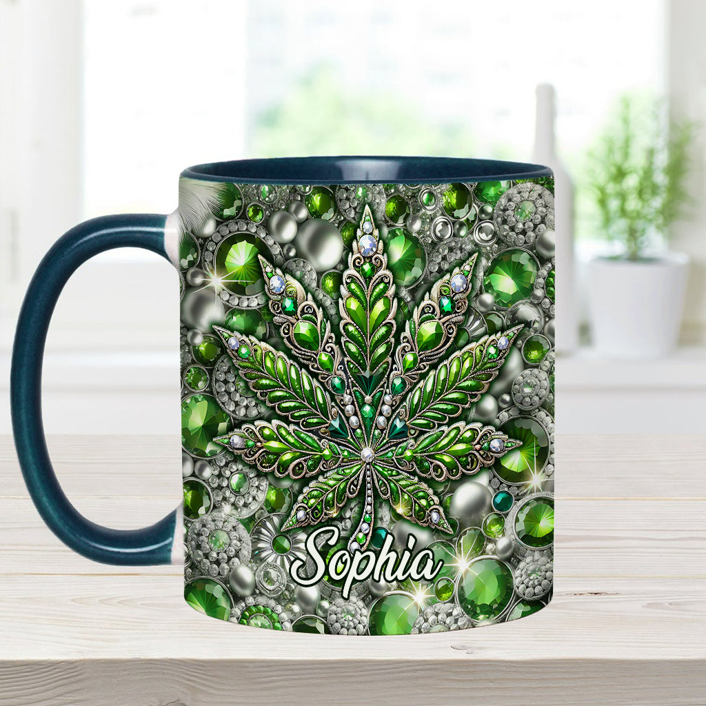 Stunning Leaf - Personalized Weed Accent Mug
