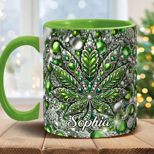 Stunning Leaf - Personalized Weed Accent Mug