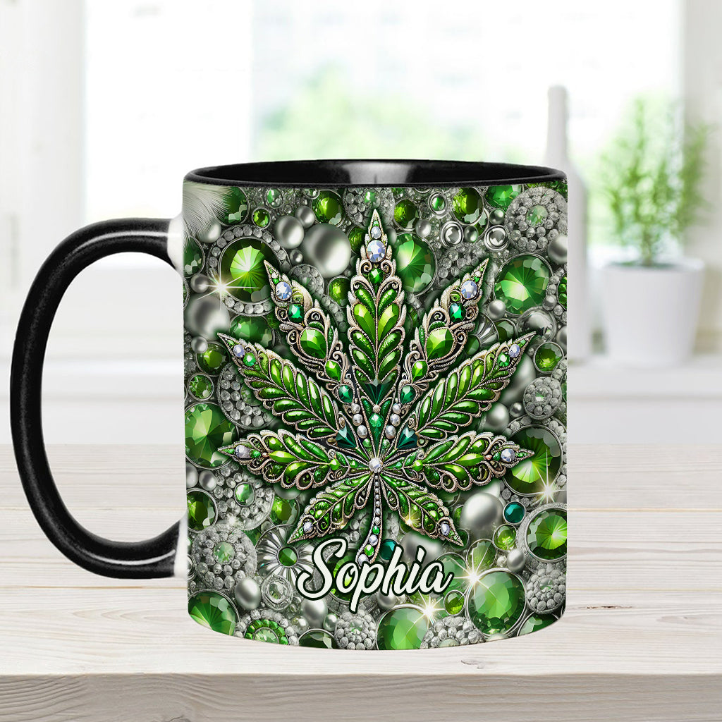 Stunning Leaf - Personalized Weed Accent Mug