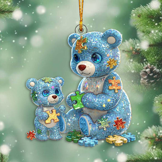 Mama Bear - Autism Awareness Ornament