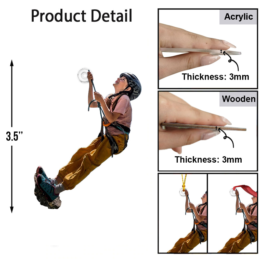 Ornement découpé avec photo - Ornement personnalisé de forme unique