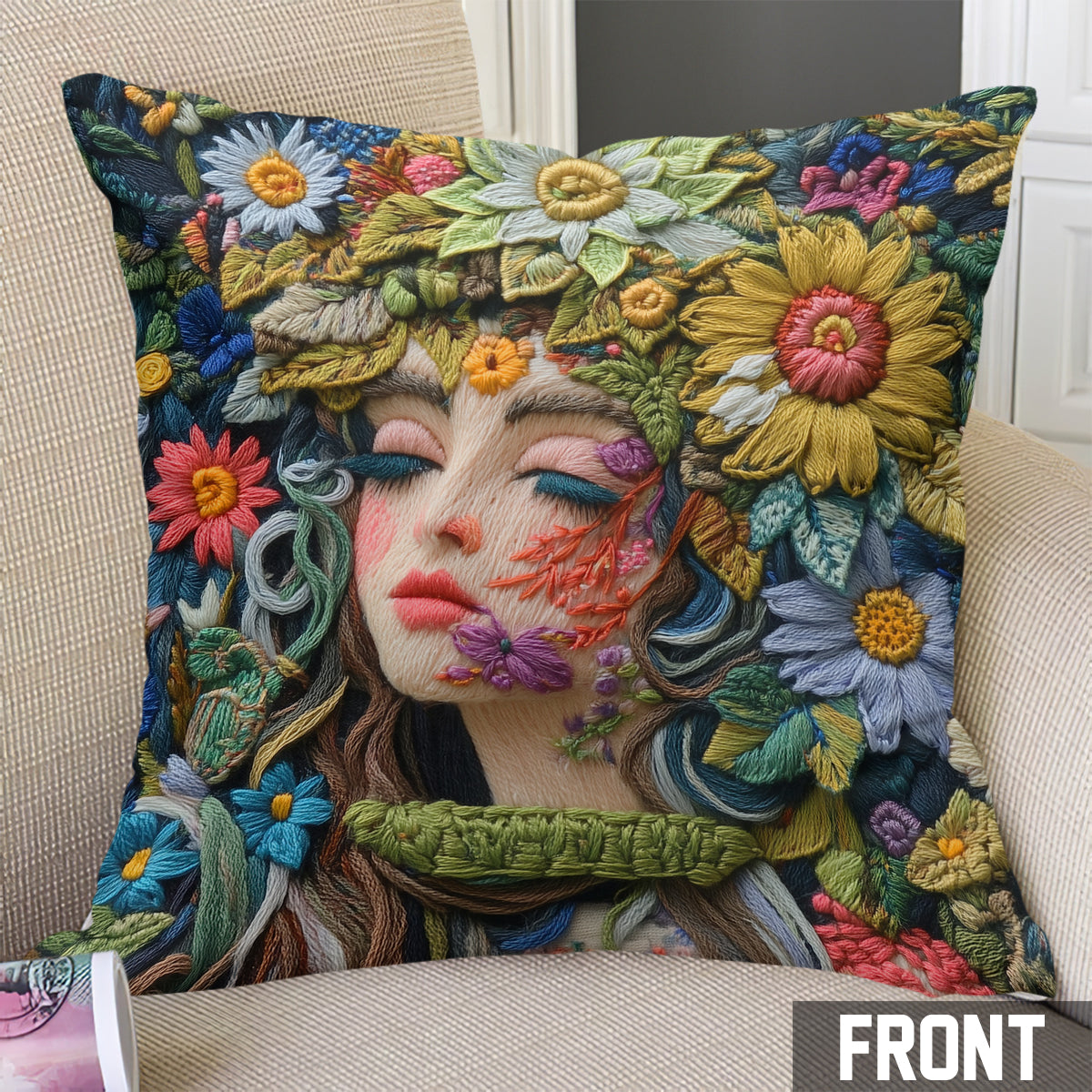 Coussin décoratif Floral Lady - Jardinage