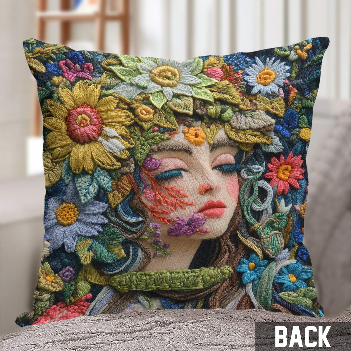 Coussin décoratif Floral Lady - Jardinage