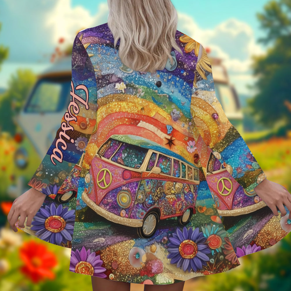 Gilet hippie personnalisé pour fille hippie