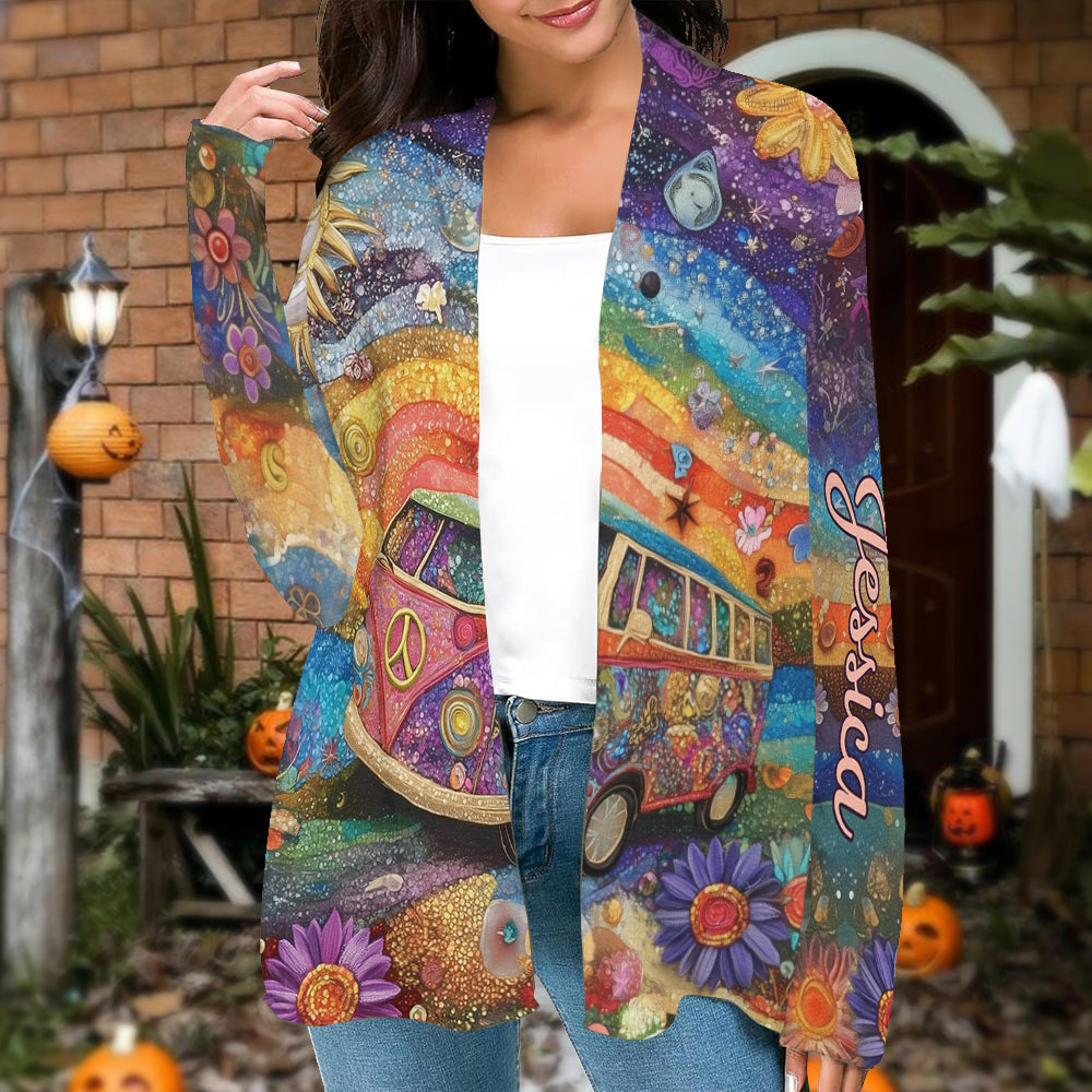 Gilet hippie personnalisé pour fille hippie