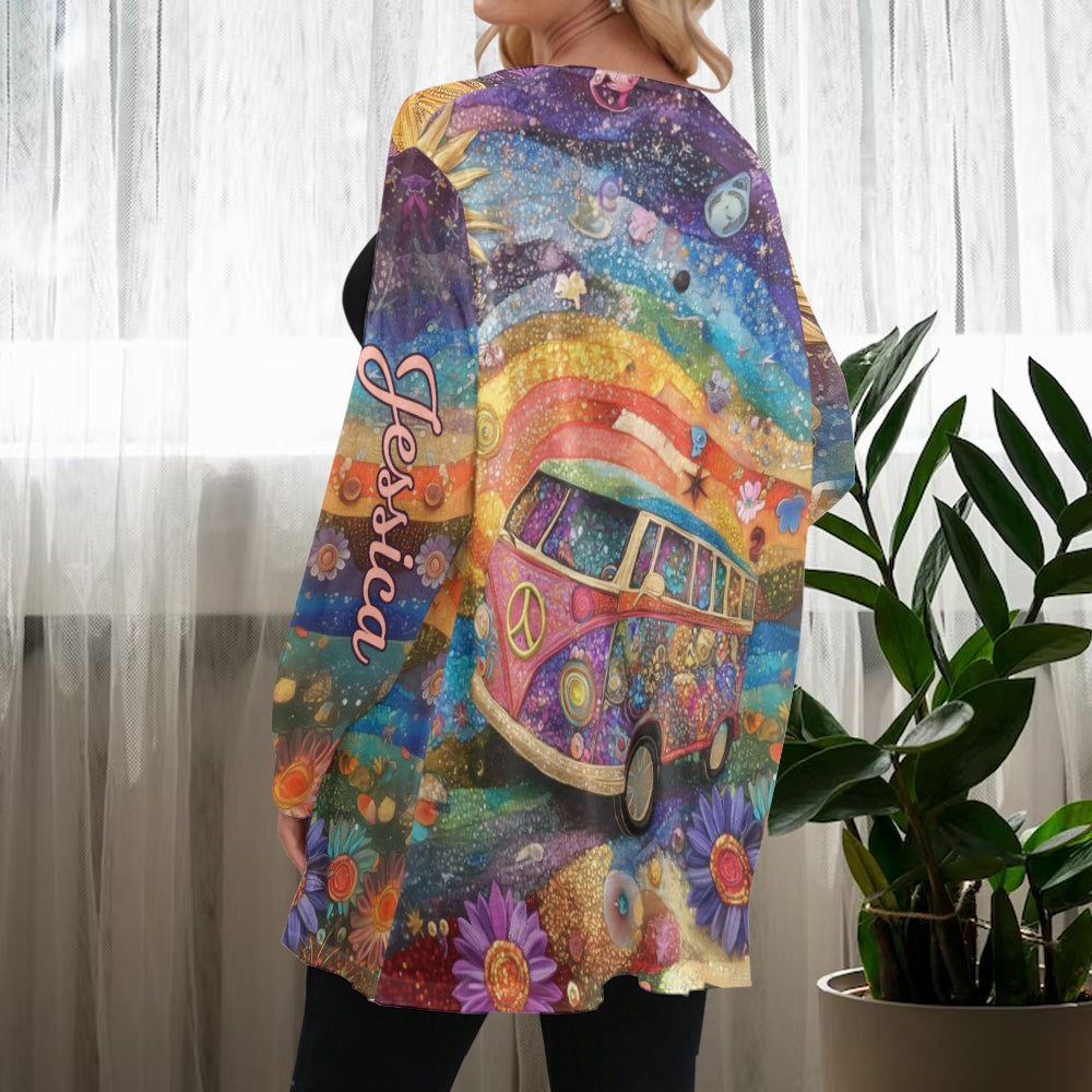 Gilet hippie personnalisé pour fille hippie