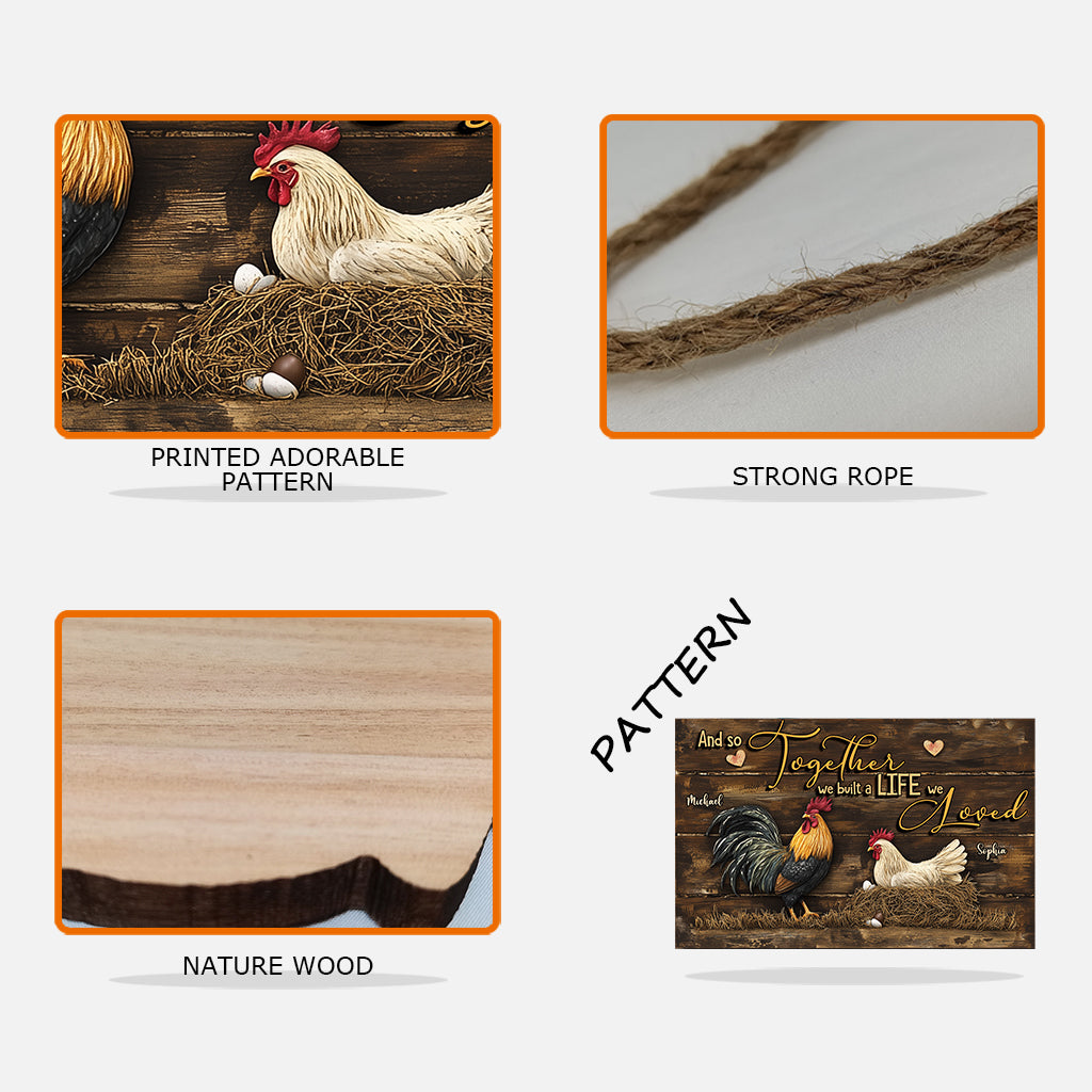 Et ainsi, ensemble, nous avons bâti une vie que nous aimions - Panneau en bois personnalisé pour agriculteur