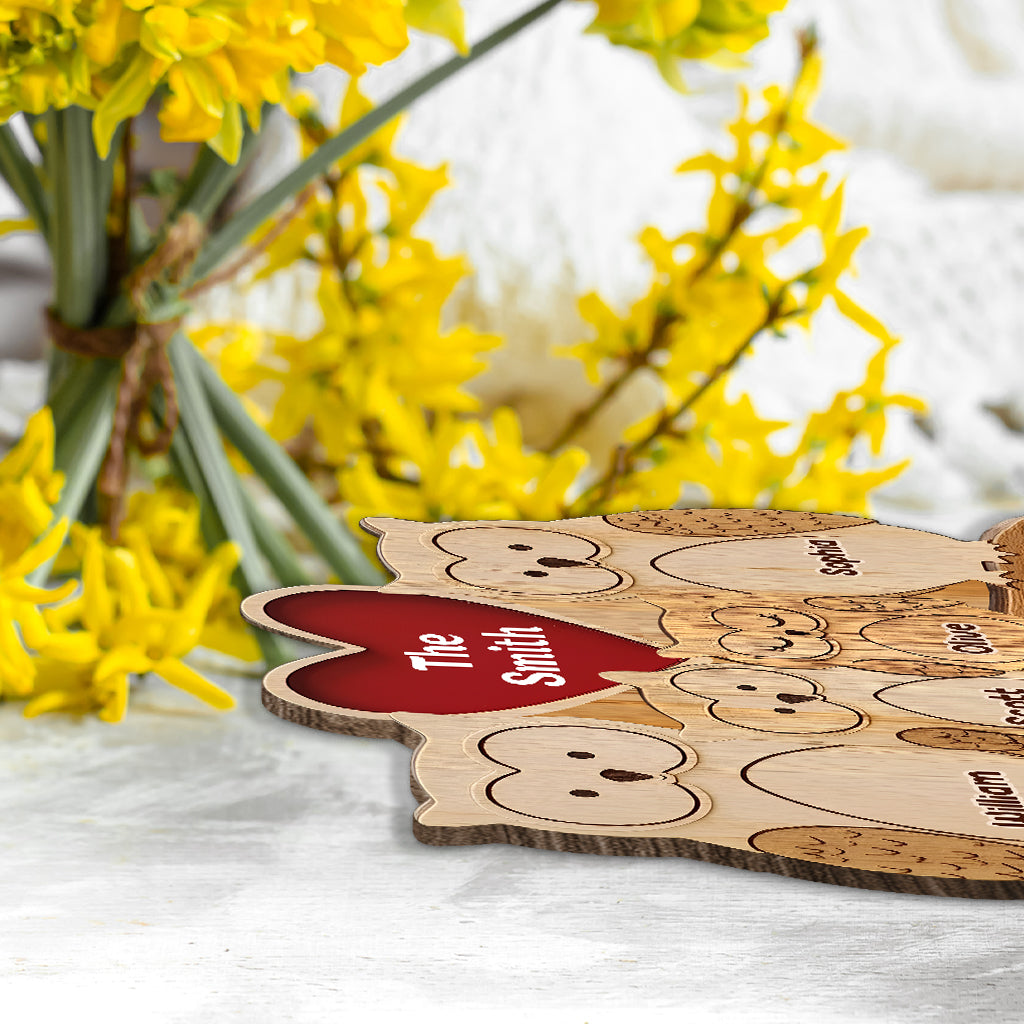 Happy Family - Personalized Family 1 Layered Big Freestanding