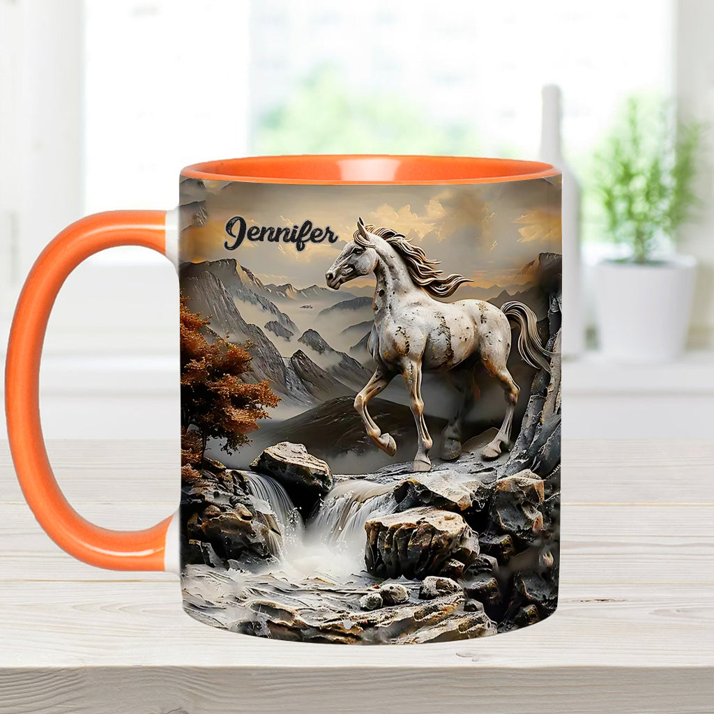 Beautiful Horse - Personalized Horse Accent Mug