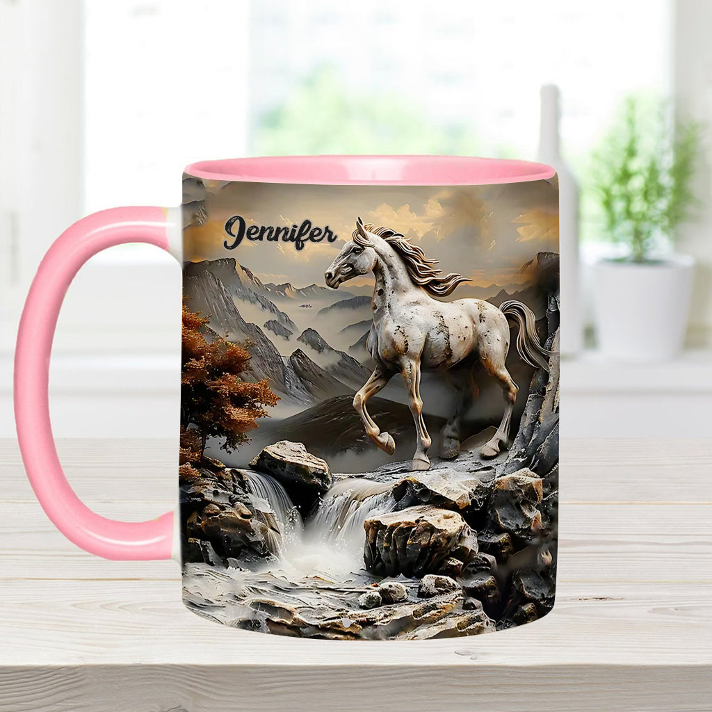 Beautiful Horse - Personalized Horse Accent Mug