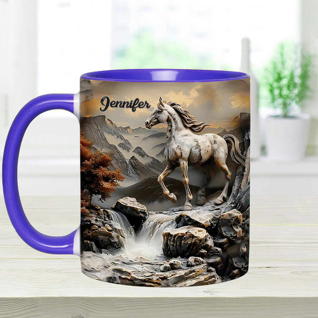 Beautiful Horse - Personalized Horse Accent Mug