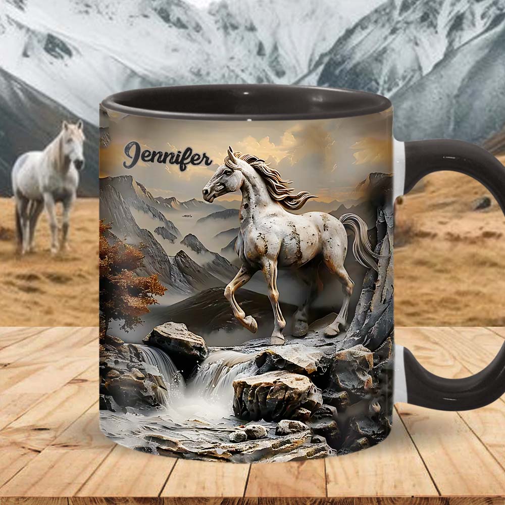 Beautiful Horse - Personalized Horse Accent Mug