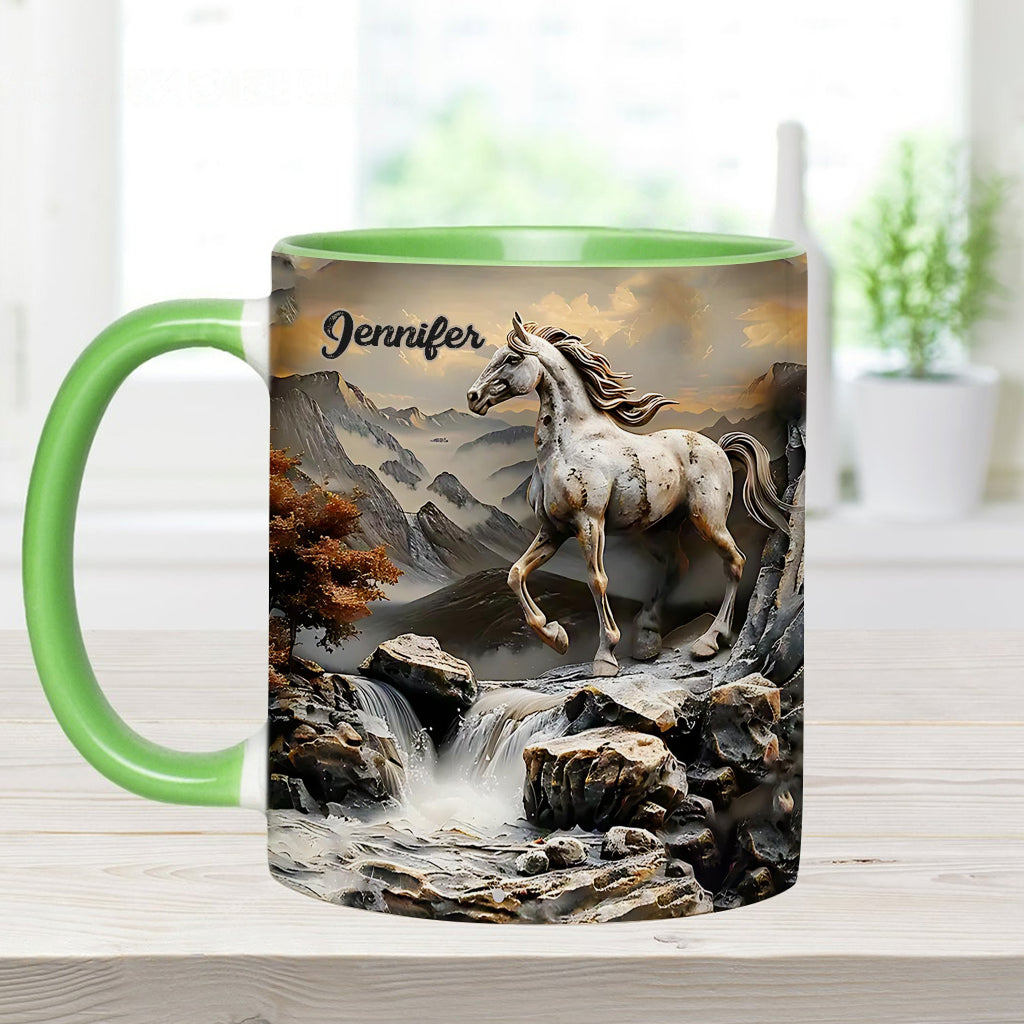 Beautiful Horse - Personalized Horse Accent Mug