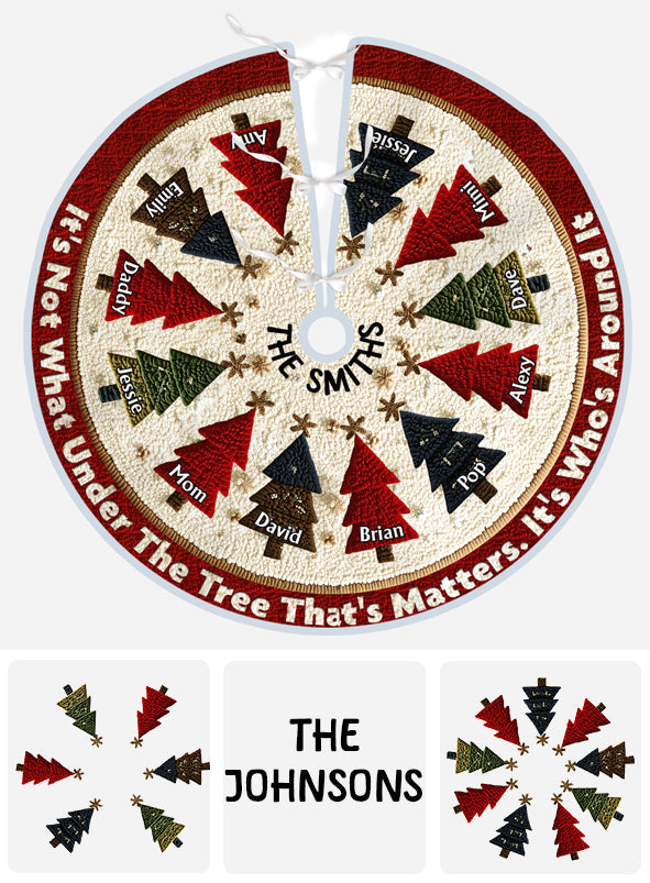 Family Christmas Tree - Personalized Family Tree Skirt