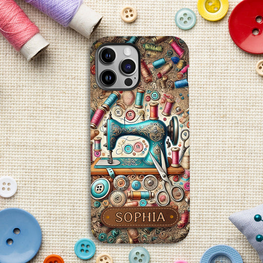 Love Sewing - Personalized Sewing Full Print Phone Case