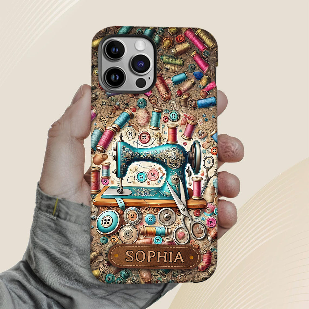 Coque de téléphone personnalisée « Couture » ​​avec imprimé intégral