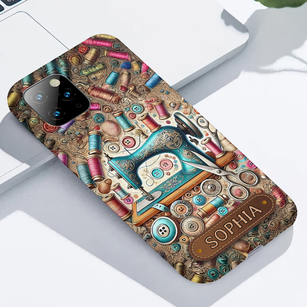 Coque de téléphone personnalisée « Couture » ​​avec imprimé intégral