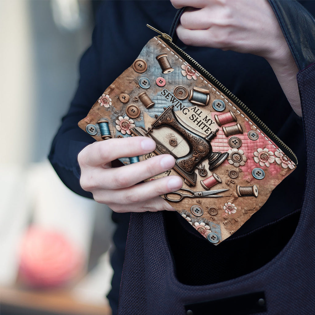 All My Sewing Shite - Personalized Sewing Pouch