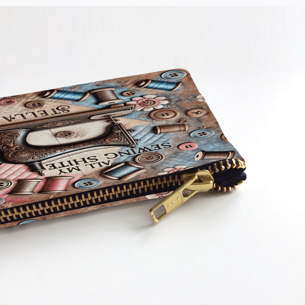 All My Sewing Shite - Personalized Sewing Pouch