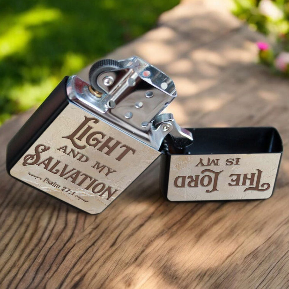 Le Seigneur est ma lumière - Briquet chrétien personnalisé