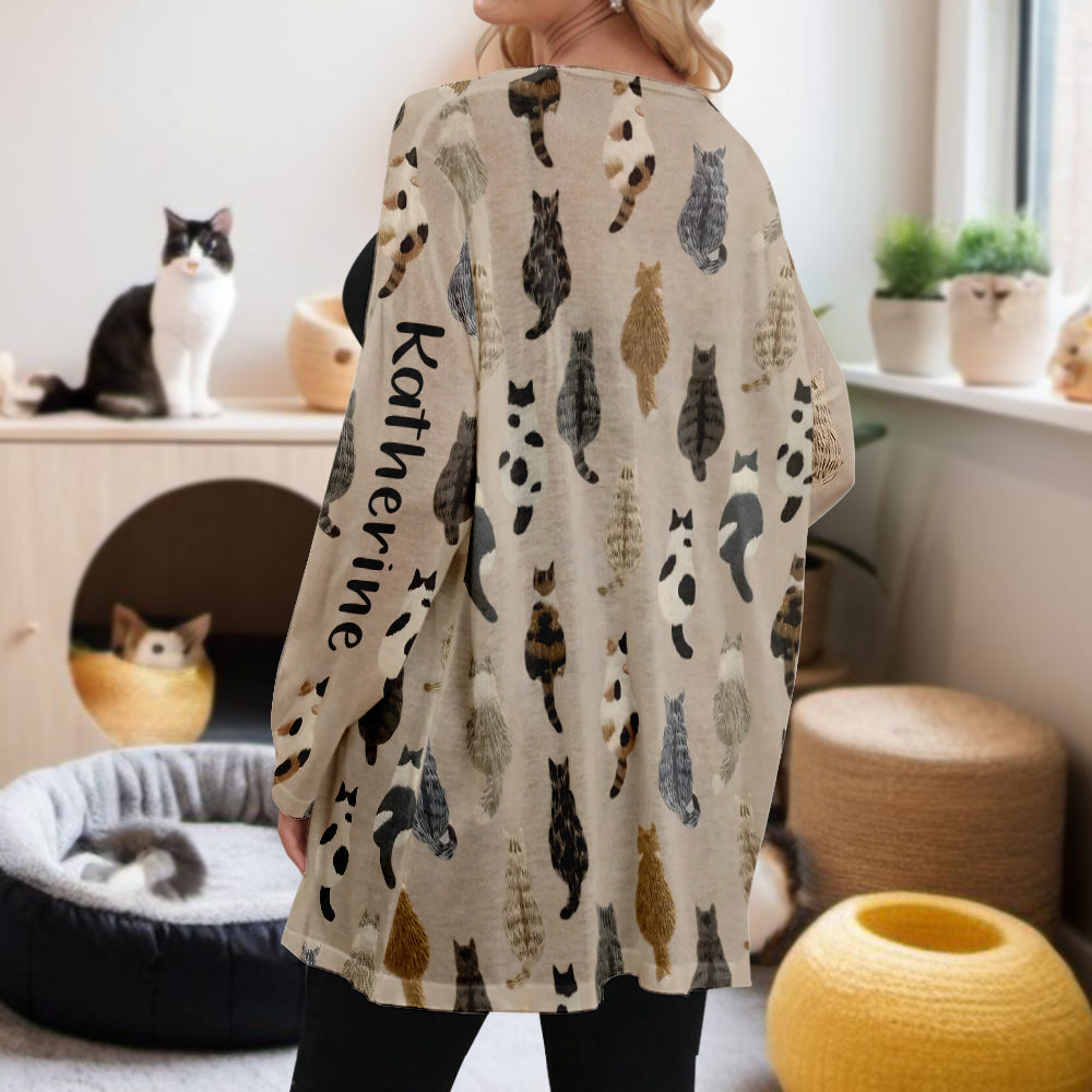 Love Cats - Personalized Cat Cardigan
