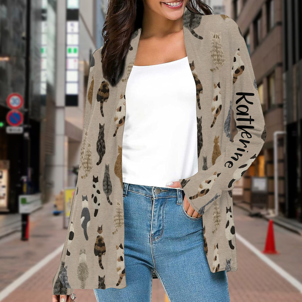 Love Cats - Personalized Cat Cardigan