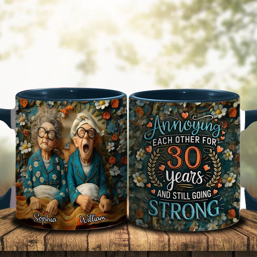 S'agacer mutuellement depuis des années et toujours aussi amoureux - Mug personnalisé pour couple