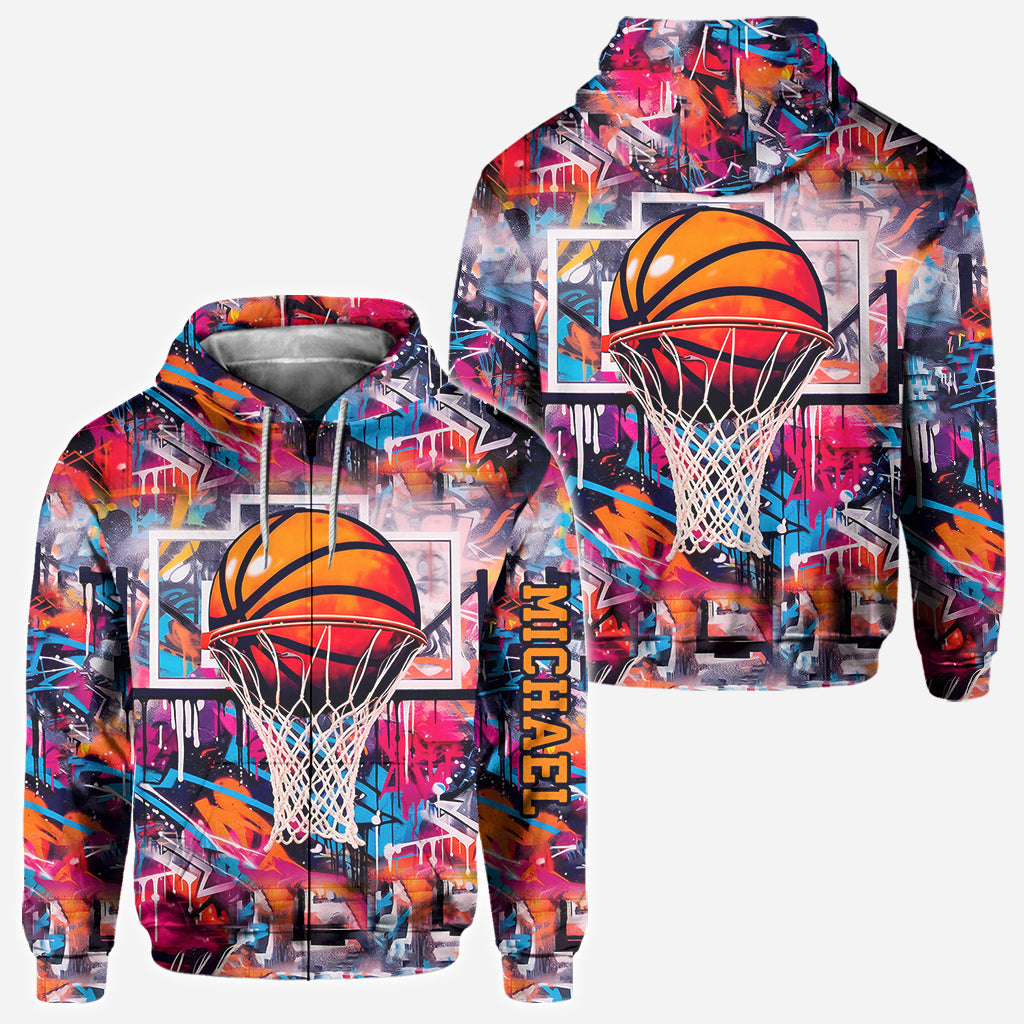 T-shirt personnalisé avec un design de basketball stylé - T-shirt intégral basketball