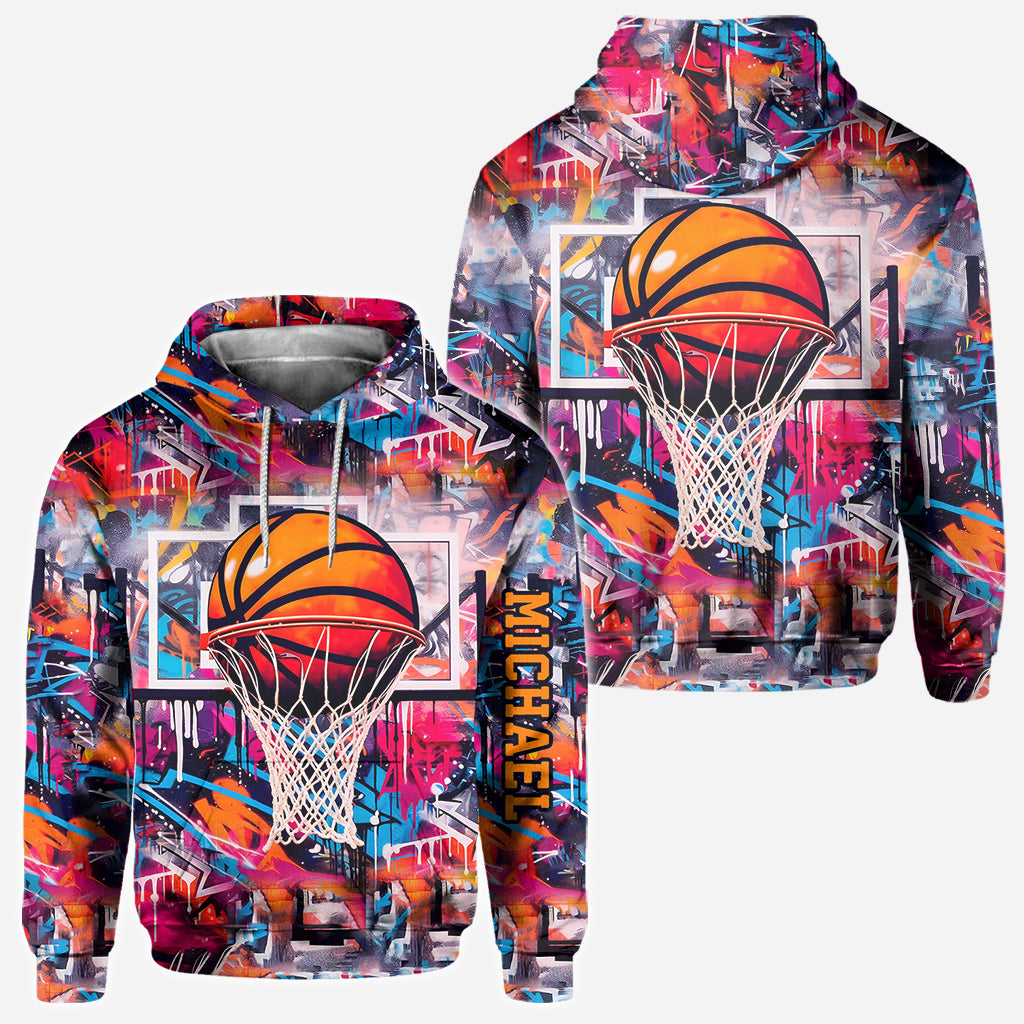 T-shirt personnalisé avec un design de basketball stylé - T-shirt intégral basketball