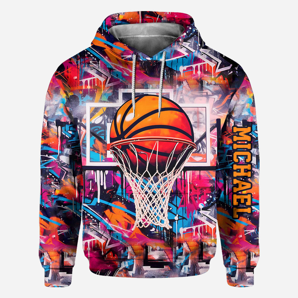 T-shirt personnalisé avec un design de basketball stylé - T-shirt intégral basketball