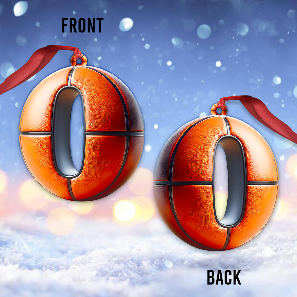 Lettre de basket-ball - Ornement de basket-ball personnalisé