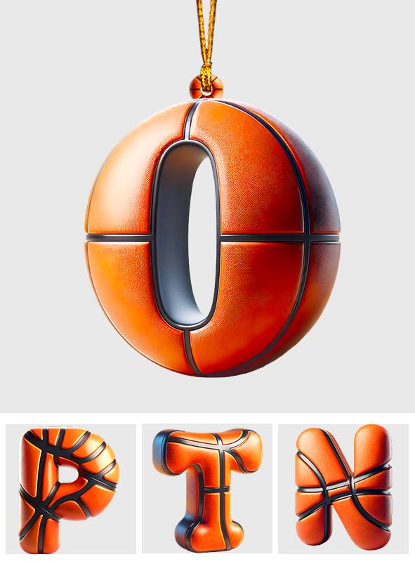 Lettre de basket-ball - Ornement de basket-ball personnalisé