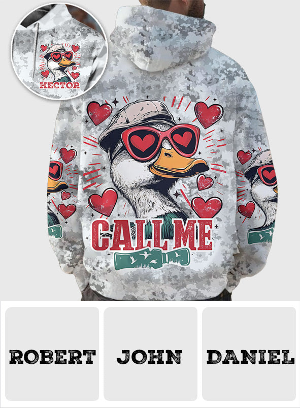 Appelle-moi - T-shirt de chasse personnalisé