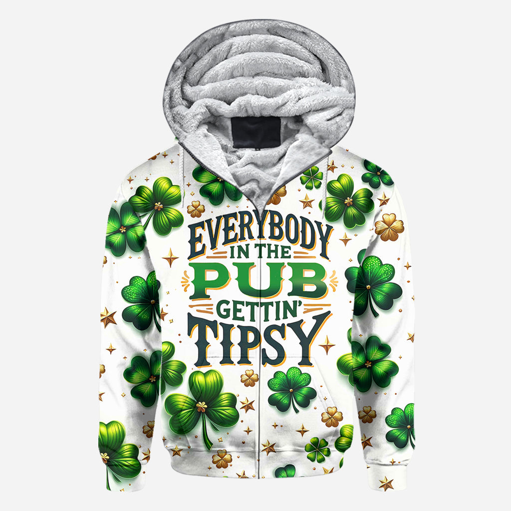 Tout le monde au pub commence à boire un coup - T-shirt intégral pour la Saint-Patrick