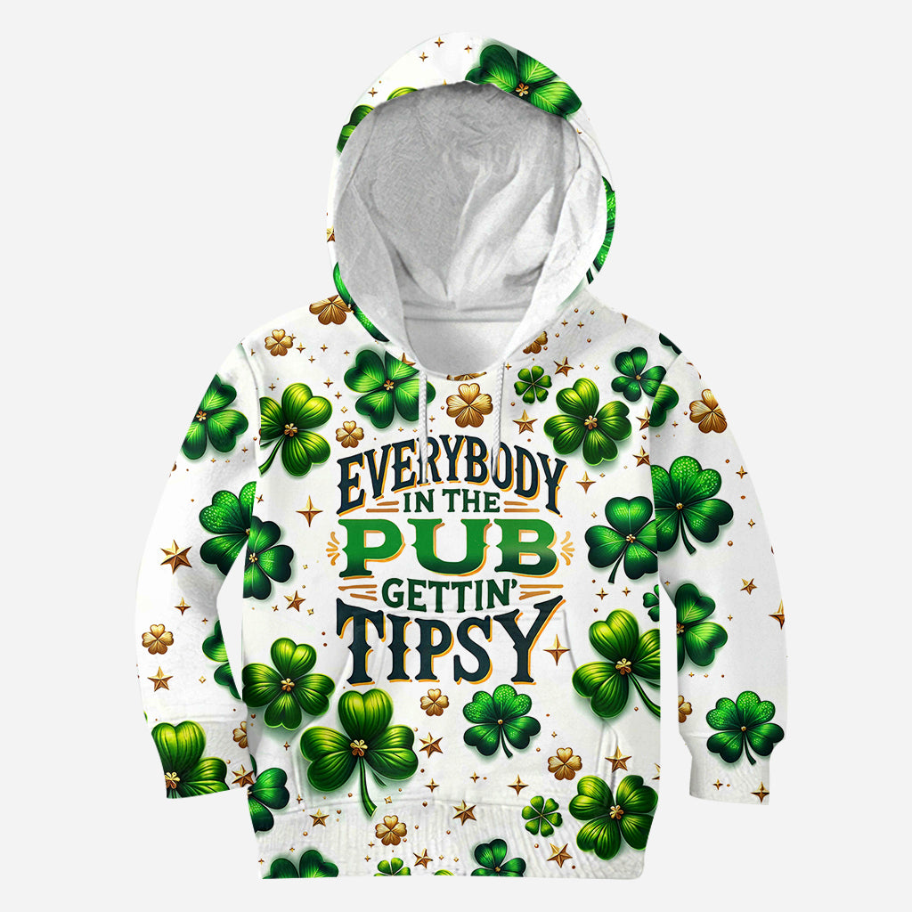 Tout le monde au pub commence à boire un coup - T-shirt intégral pour la Saint-Patrick