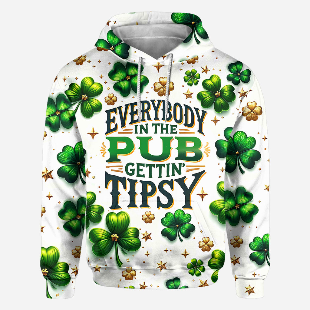 Tout le monde au pub commence à boire un coup - T-shirt intégral pour la Saint-Patrick