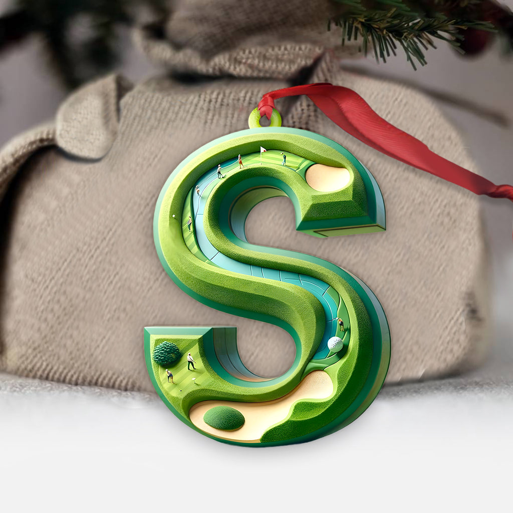 Golf Letter - Personalized Golf Ornament