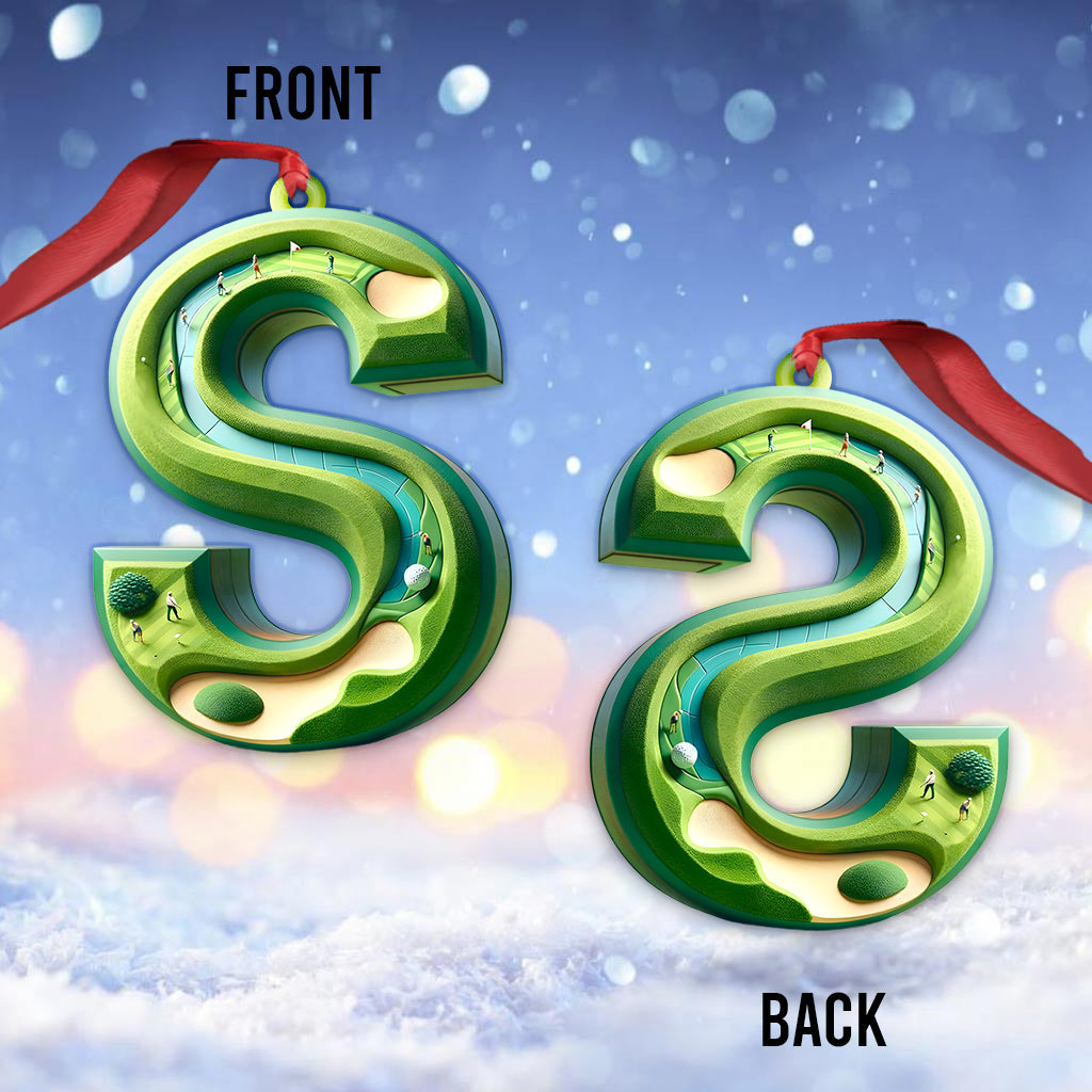 Golf Letter - Personalized Golf Ornament