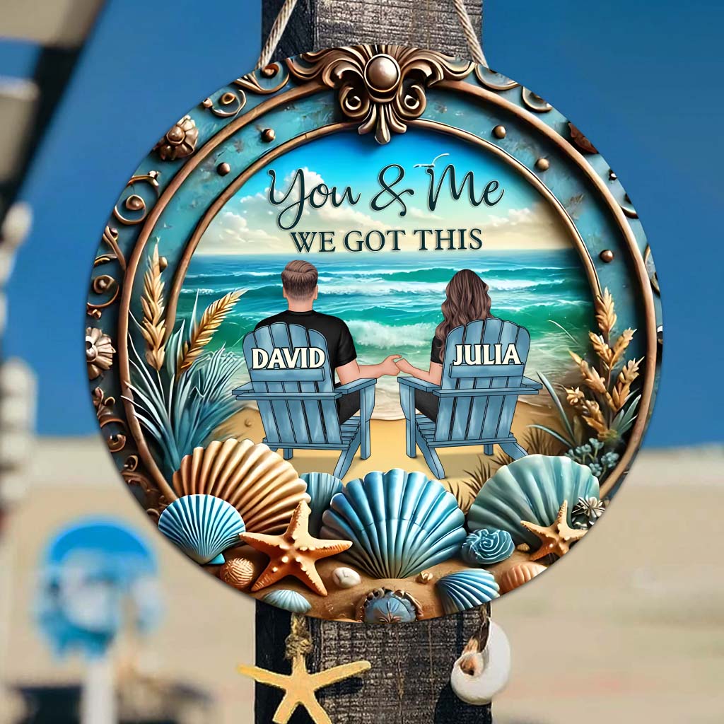 Toi et moi, on gère ! - Panneau en bois personnalisé pour couple