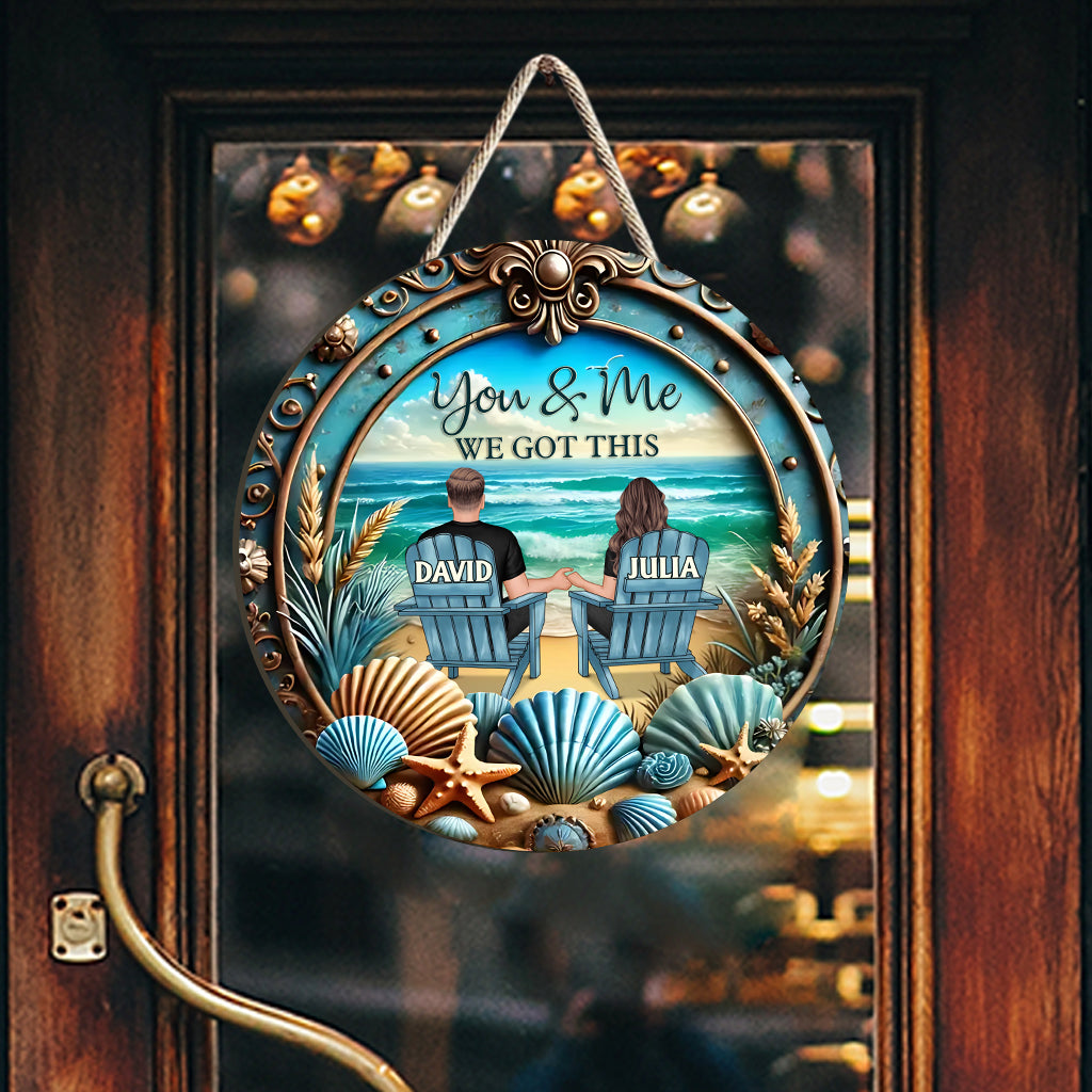 Toi et moi, on gère ! - Panneau en bois personnalisé pour couple