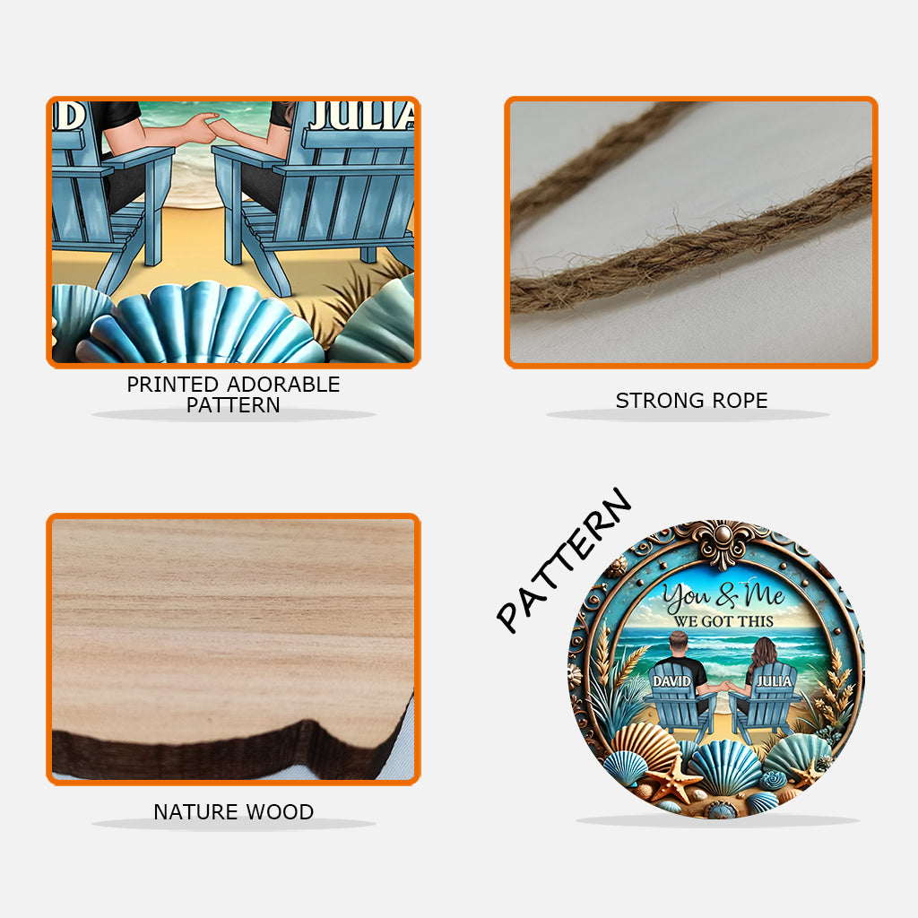 Toi et moi, on gère ! - Panneau en bois personnalisé pour couple