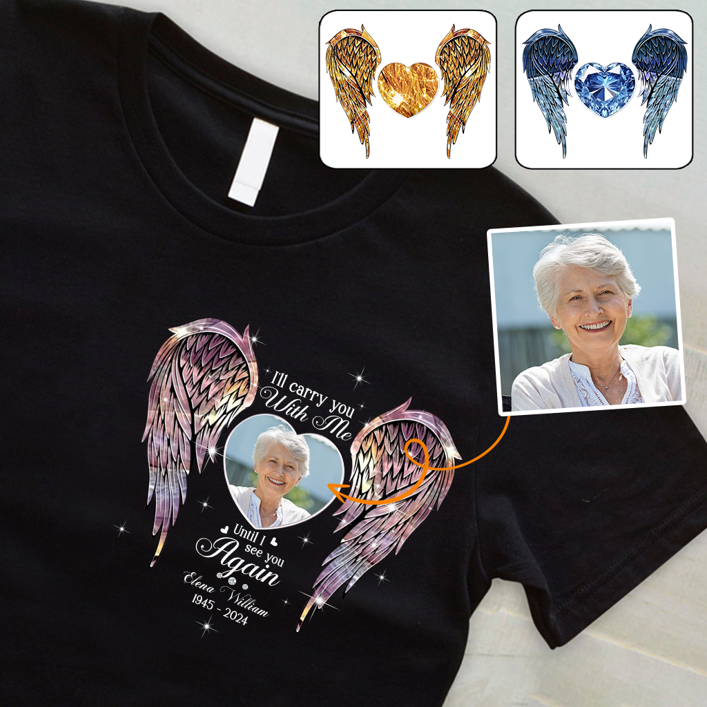 Ailes commémoratives Tes ailes étaient prêtes, mais mon cœur ne l'était pas - T-shirt et sweat à capuche commémoratifs personnalisés