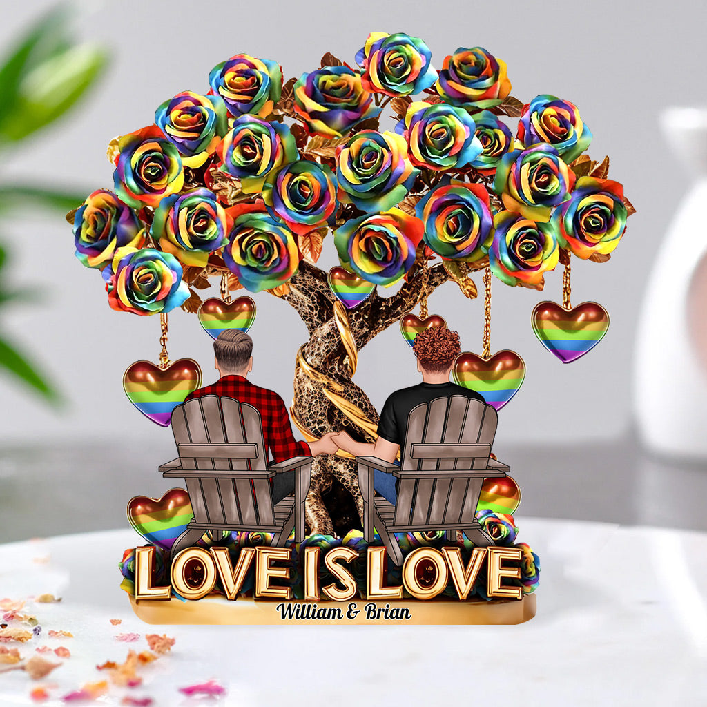 You Are My Favorite Person - Personalized LGBT Support Custom Shaped Acrylic Plaque