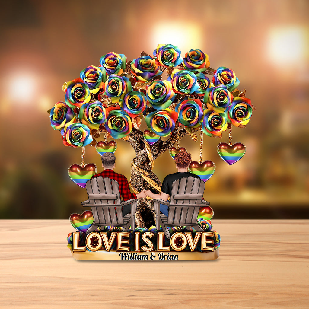 You Are My Favorite Person - Personalized LGBT Support Custom Shaped Acrylic Plaque