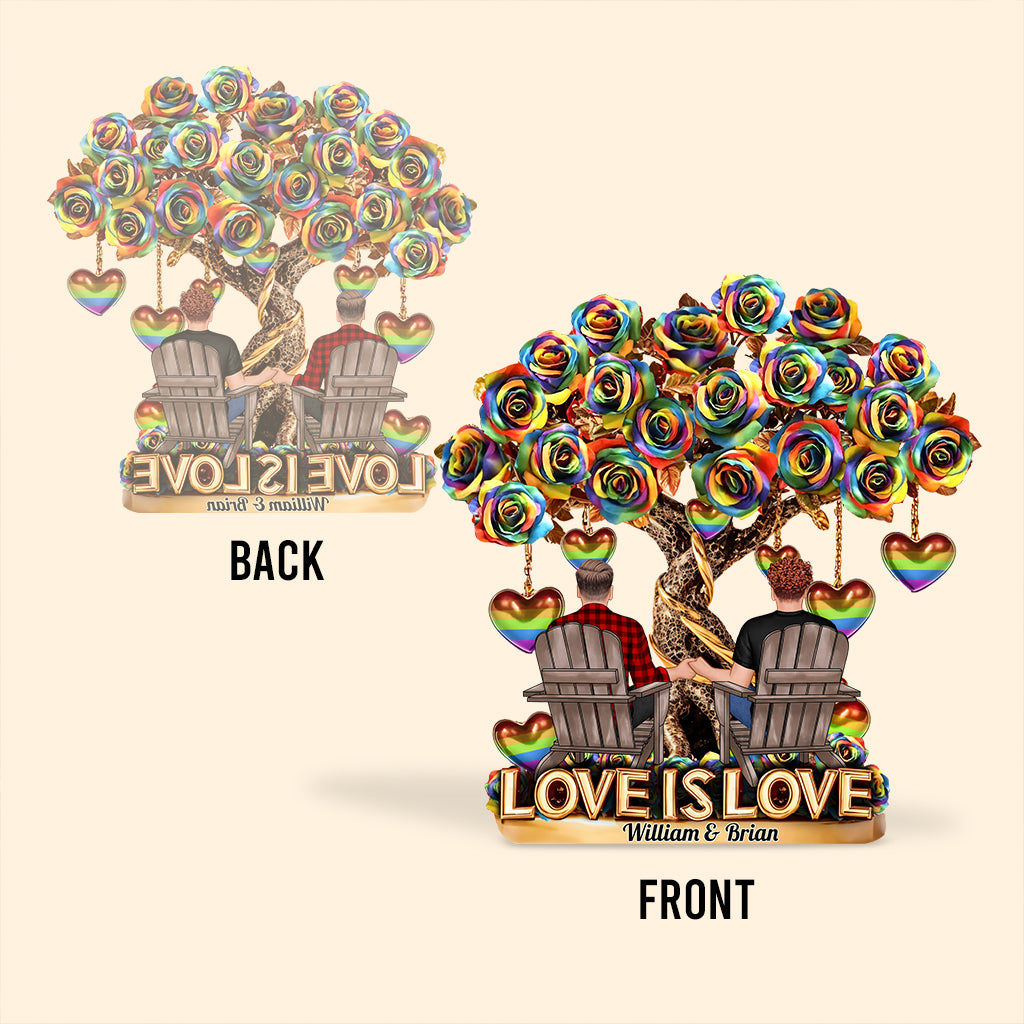 You Are My Favorite Person - Personalized LGBT Support Custom Shaped Acrylic Plaque