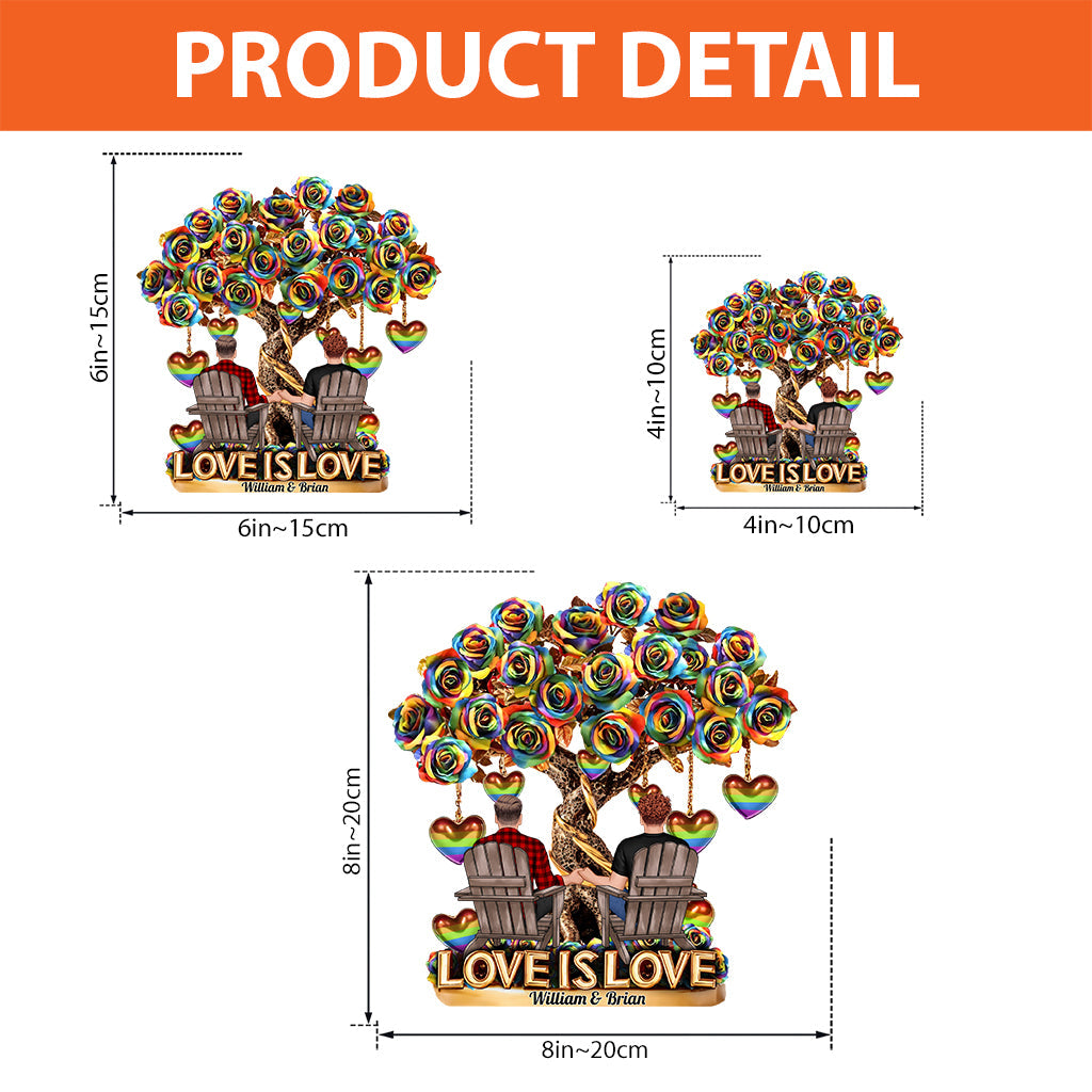 You Are My Favorite Person - Personalized LGBT Support Custom Shaped Acrylic Plaque