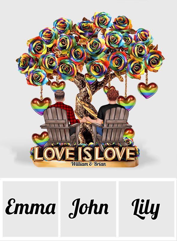 You Are My Favorite Person - Personalized LGBT Support Custom Shaped Acrylic Plaque