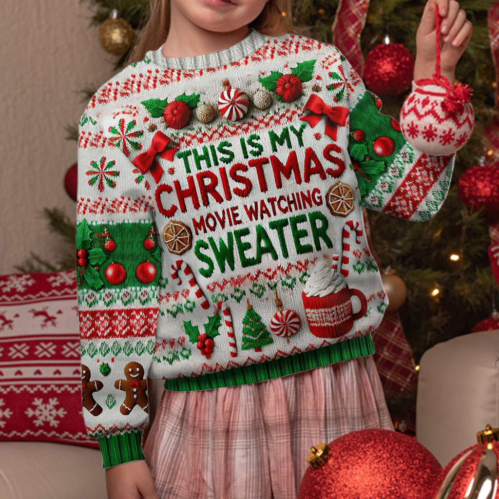 Pull moche personnalisé pour regarder des films de Noël