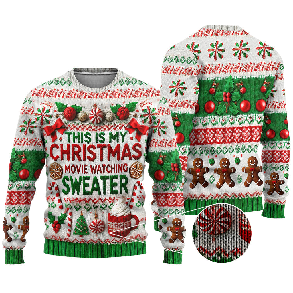 Pull moche personnalisé pour regarder des films de Noël