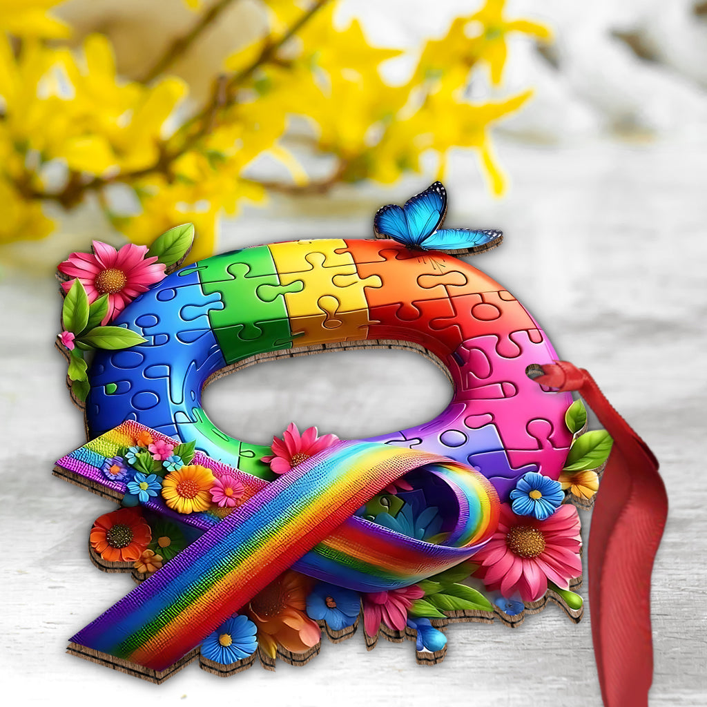 Never Walk Alone - Personalized Autism Awareness Ornament